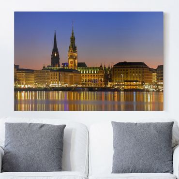 Obraz na płótnie - Panorama Hamburga