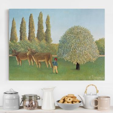Obraz na płótnie - Henri Rousseau - łąka (pastwisko)