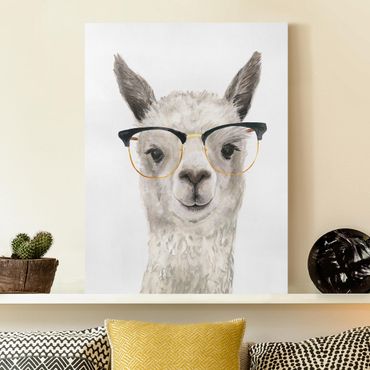 Obraz na płótnie - Hippy Llama w okularach I