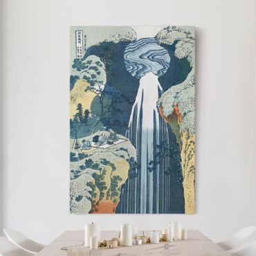 Obraz na płótnie - Katsushika Hokusai - Wodospad Amidy
