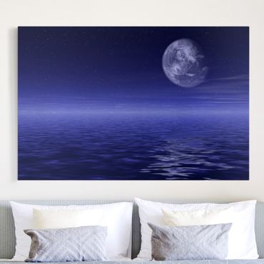 Obraz na płótnie - Księżyc i ocean