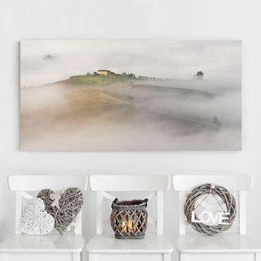 Obraz na płótnie - Poranna mgła w Toskanii
