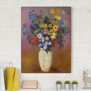 Obraz na płótnie - Odilon Redon - Kwiaty w wazonie