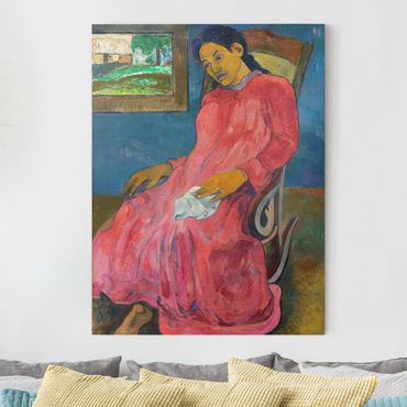 Obraz na płótnie - Paul Gauguin - Kobieta melancholijna