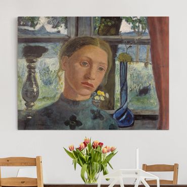 Obraz na płótnie - Paula Modersohn-Becker - Głowa dziewczynki przed oknem
