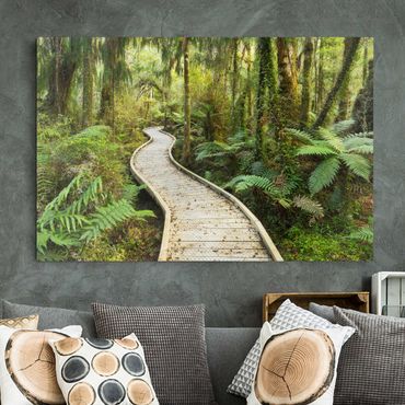 Obraz na płótnie - Ścieżka w dżungli