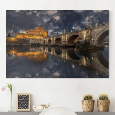 Obraz na płótnie - Ponte Sant'Angelo w Rzymie