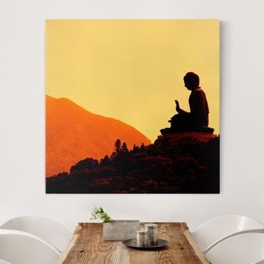 Obraz na płótnie - Budda gniazdujący