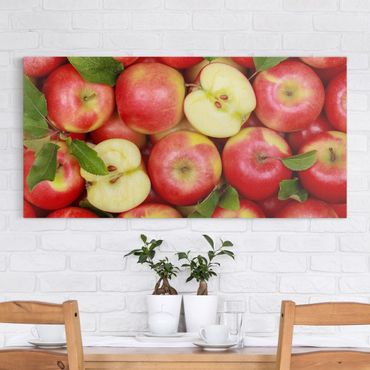 Obraz na płótnie - soczyste jabłka