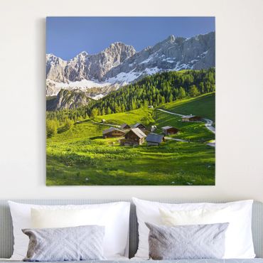 Obraz na płótnie - Styria Alpejska łąka