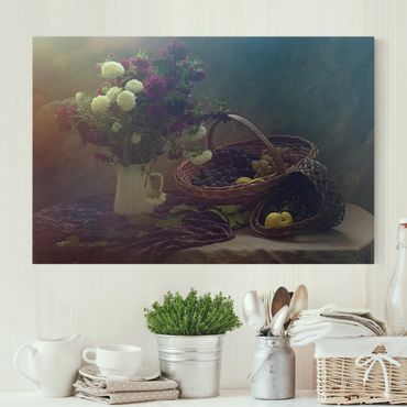 Obraz na płótnie - Martwa natura z wazonem kwiatów