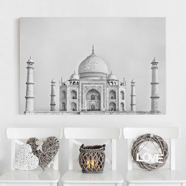 Obraz na płótnie - Taj Mahal w kolorze szarym