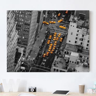 Obraz na płótnie - Światła taksówki Manhattan