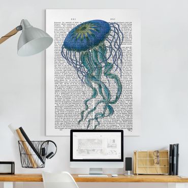 Obraz na płótnie - Czytanie o zwierzętach - Meduza