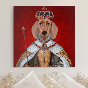 Obraz na płótnie - Portret zwierzęcia - Królewna jamniczka