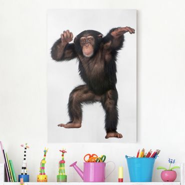 Obraz na płótnie - Zadowolona małpa