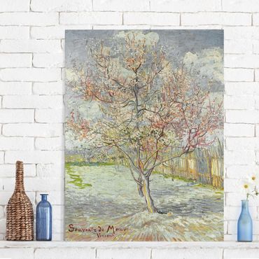 Obraz na płótnie - Vincent van Gogh - Kwitnące drzewa brzoskwiniowe