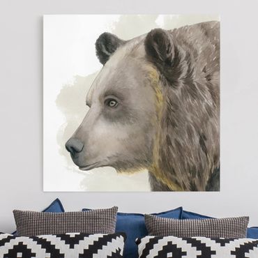 Obraz na płótnie - Przyjaciele z lasu - Niedźwiedź
