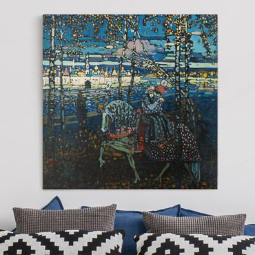 Obraz na płótnie - Wassily Kandinsky - Para jeżdżąca konno