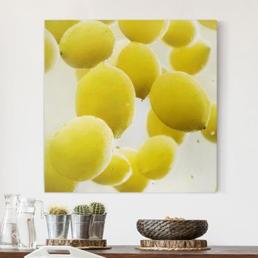 Obraz na płótnie - Citrony w wodzie