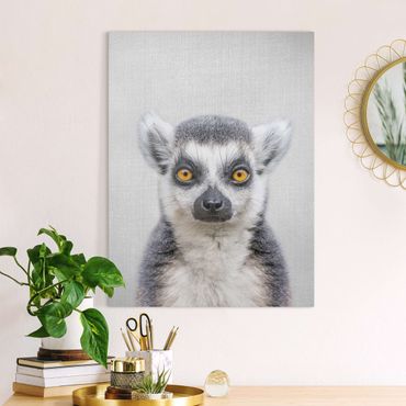 Obraz na płótnie - Lemur Ludwig - Format pionowy 3:4