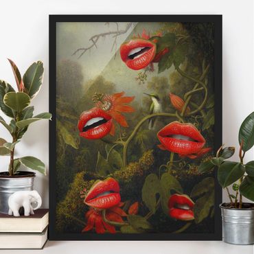 Plakat w ramie - Lips Jungle