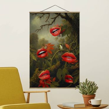 Plakat z wieszakiem - Usta Dżungla