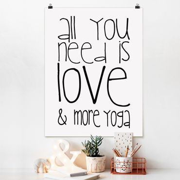 Plakat - Miłość i joga