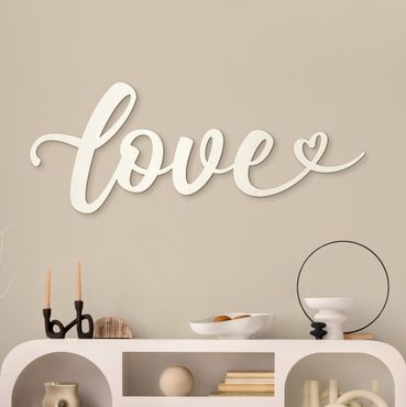 Dekoracja ścienna drewniana litera 3D - Love ręcznie pisane