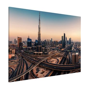 Tablica magnetyczna - Wieczorna atmosfera w Dubaju