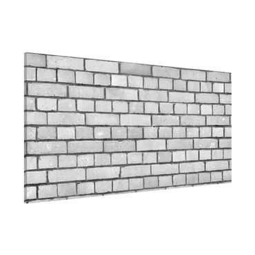 Tablica magnetyczna - Biała ściana z cegły