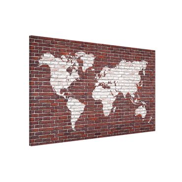 Tablica magnetyczna - Mapa świata Backstone