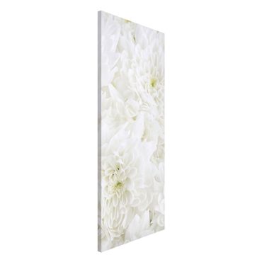 Tablica magnetyczna - Dahlie Morze kwiatów białe