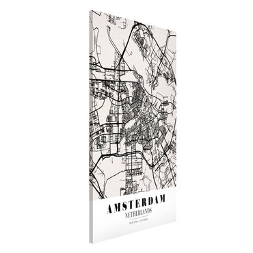 Tablica magnetyczna - Mapa miasta Amsterdam - Klasyczna