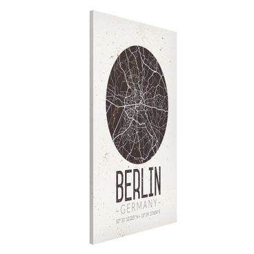 Tablica magnetyczna - Mapa miasta Berlin - Retro