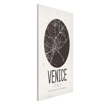 Tablica magnetyczna - Mapa miasta Wenecja - Retro