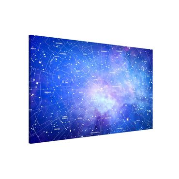 Tablica magnetyczna - Mapa nieba z obrazem gwiazd