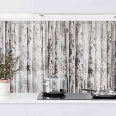 Panel ścienny do kuchni - Picturesque Birch Forest