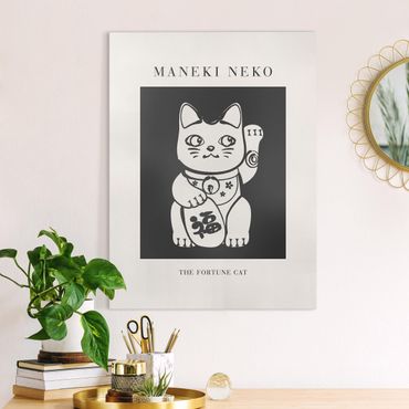 Obraz na płótnie - Maneki Neko - Szczęśliwy kot - Format pionowy 3:4