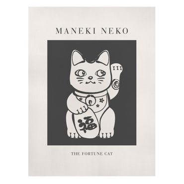 Obraz na płótnie - Maneki Neko - Szczęśliwy kot - Format pionowy 3:4