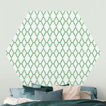 Sześciokątna tapeta samoprzylepna - Wzór linii plastra miodu marokańskiego