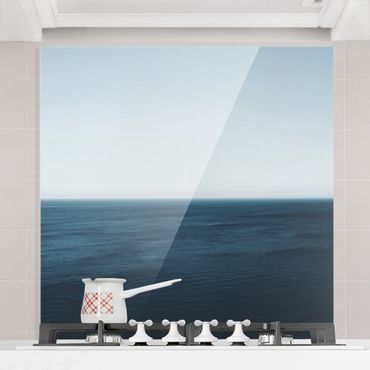 Panel szklany do kuchni - Minimalistyczny ocean
