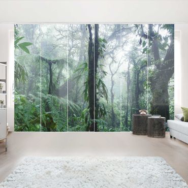 Zasłony panelowe zestaw - Las chmur Monteverde