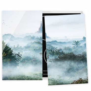Pokrywa kuchenki - Poranna mgła nad dżunglą Bagan