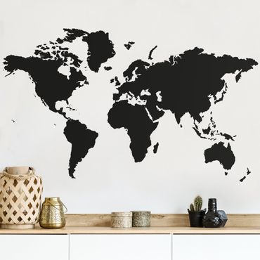 Naklejka na ścianę - Nr 191 Mapa świata
