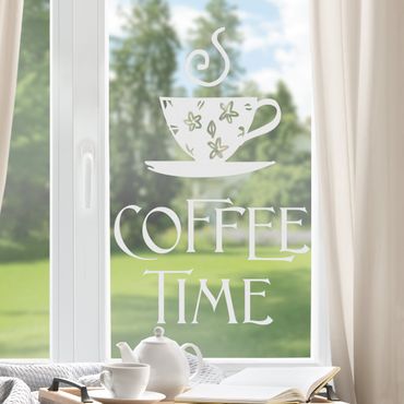 Naklejka na okno - Nr SF951 Coffee Time 1