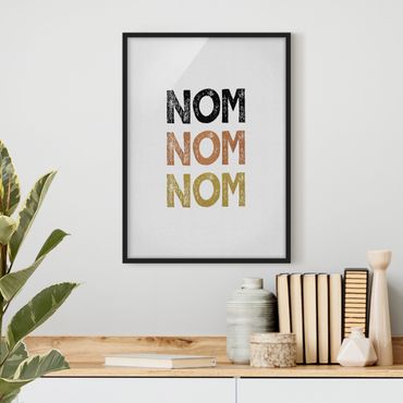 Plakat w ramie - Kuchnia Nom Cytat