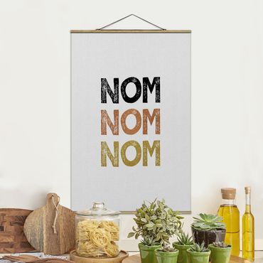 Plakat z wieszakiem - Kuchnia Nom Cytat