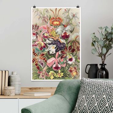 Plakat - Nimfa z orchideami