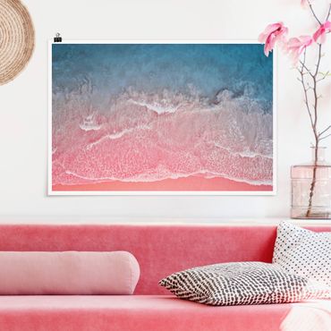 Plakat - Ocean w kolorze różowym